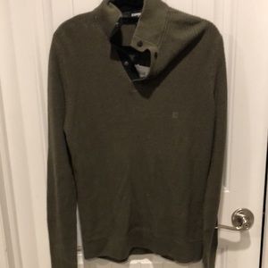 Hunter Green 1/4 zip sweater